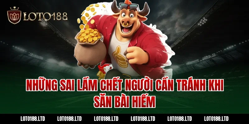 Những sai lầm chết người cần tránh khi săn bài hiếm tại Loto188